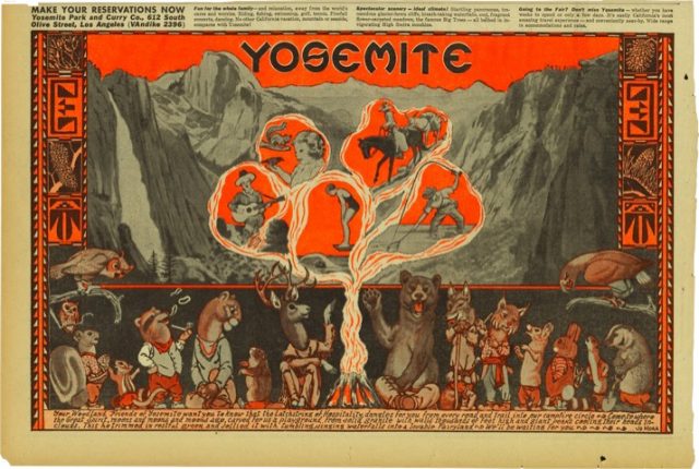 Yosemite advertisement from the Los Angeles Times