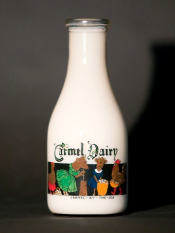 Illustrated Carmel Dairy bottle
